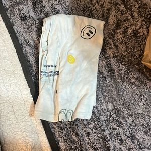 kids medium smiley face adidas tshirt